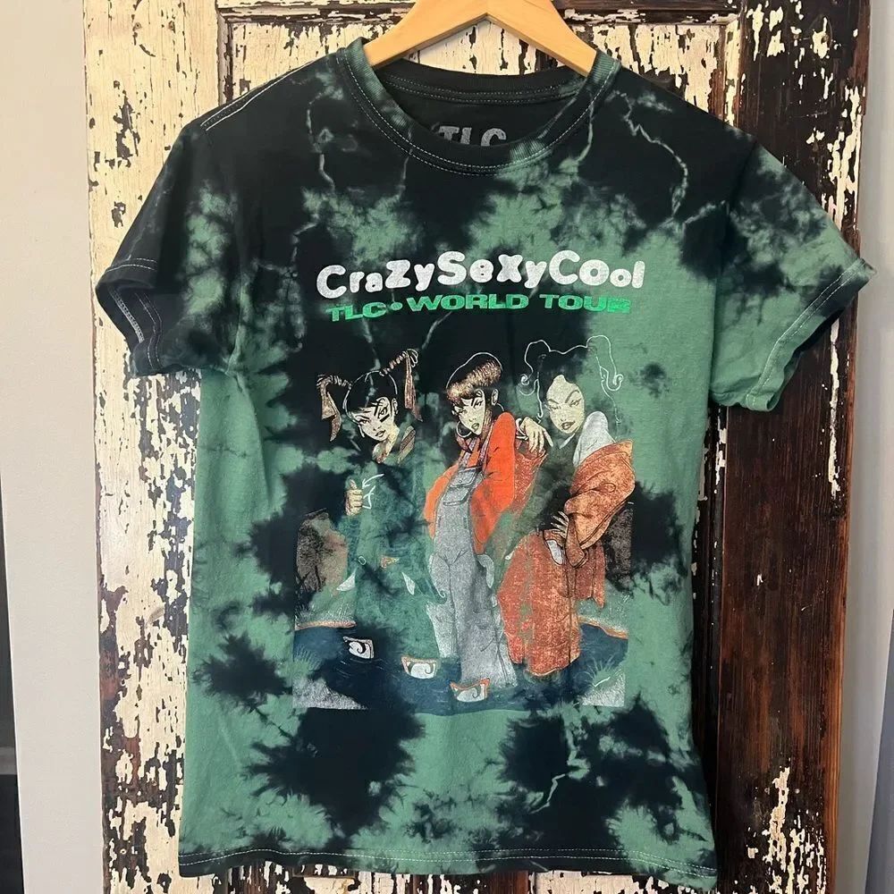 TLC tie dye cartoon graphic Crazy Sexy Cool size Medium T-shirt.  Unisex.